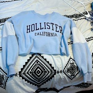 Hollister baby blue cropped sweater